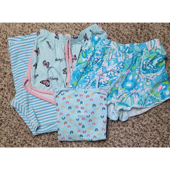 Lilly Pulitzer/Pact/Hanna Andersson- Girls Bundle- size 6 /7 - Picture 1 of 6